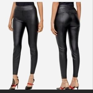 New York & Company Wine/Red Faux Leather Pants